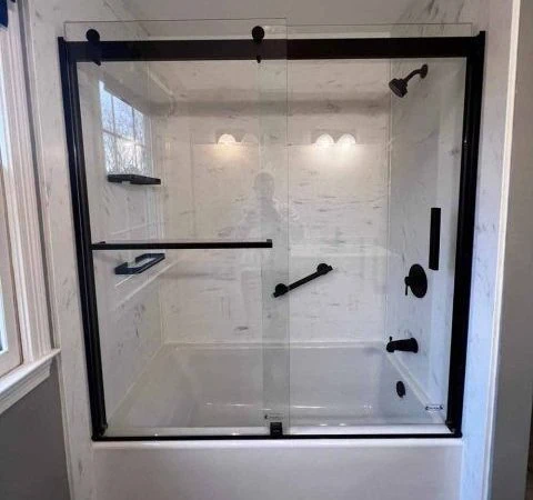Finished Bath Flip walk-in tub